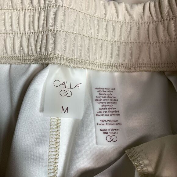 Calia faux, leather, high-rise jogger, Chantilly size large nwt  - Picture 4 of 8